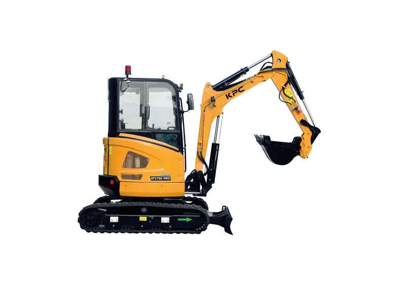 Minibagger KT27SD PRO mit zwei Geschwindigkeitsstufen