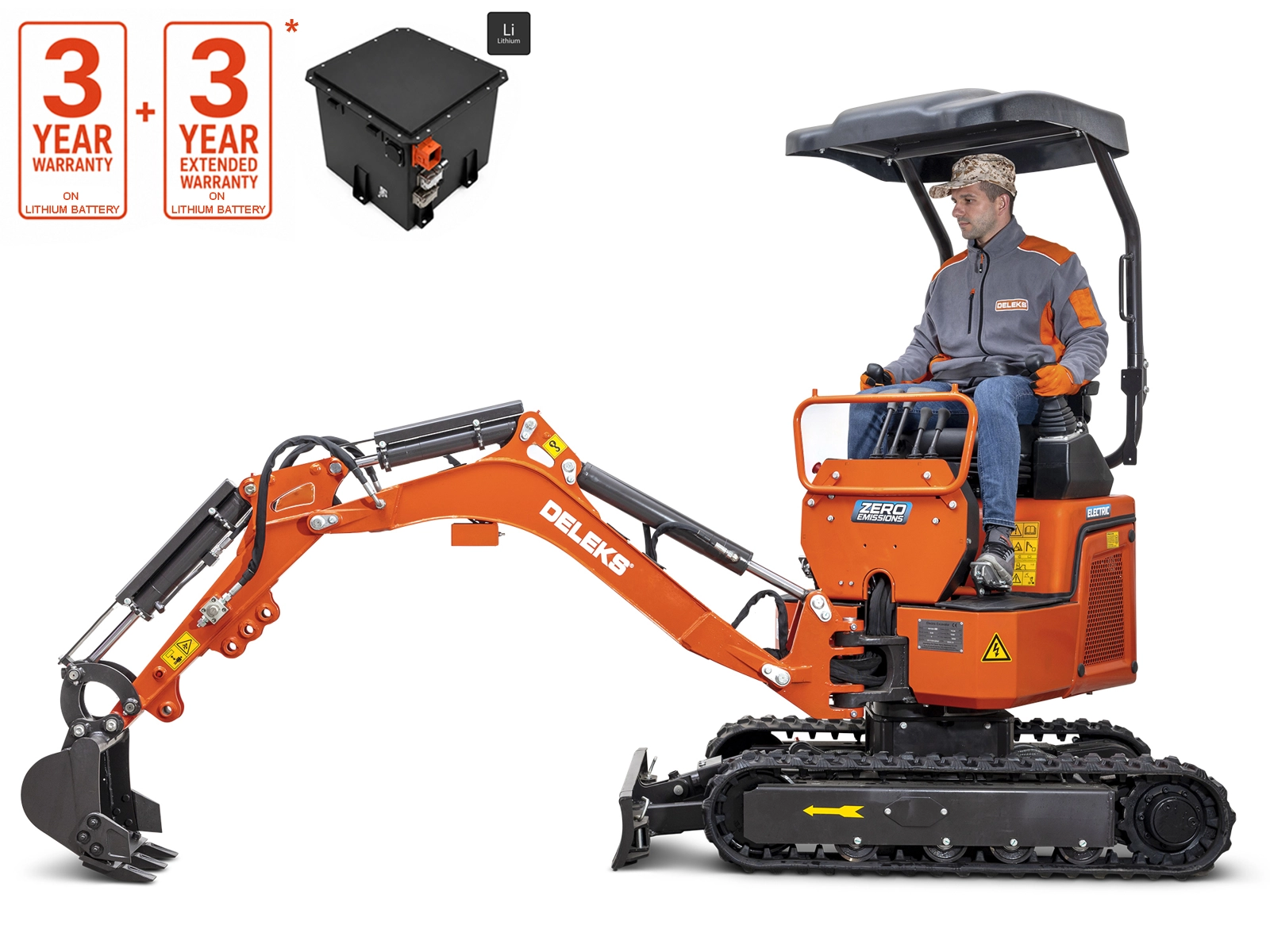 Kompakter 1,2-Tonnen-Elektro-Minibagger – 4000 W