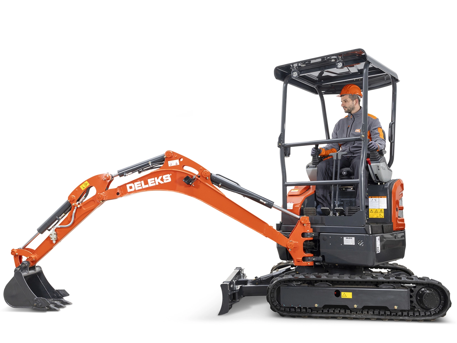 Kompakter Minibagger 1,8 Tonnen mit Kubota-Motor D902, null Heckausschlag