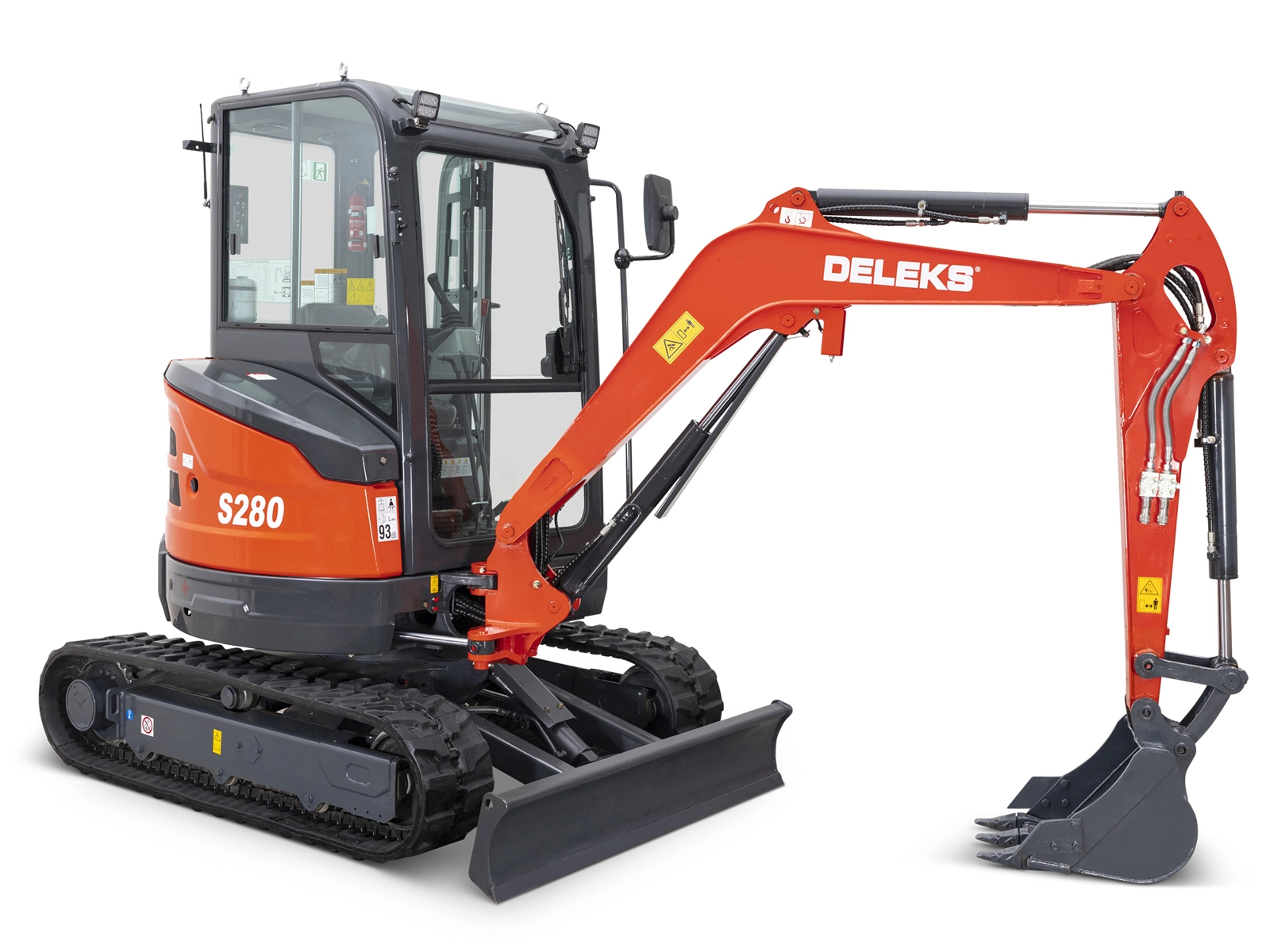 S280C KUBOTA Minibagger mit Null-Hecküberhang und Kabine, 2,8 t – Kubota-Motor D1105